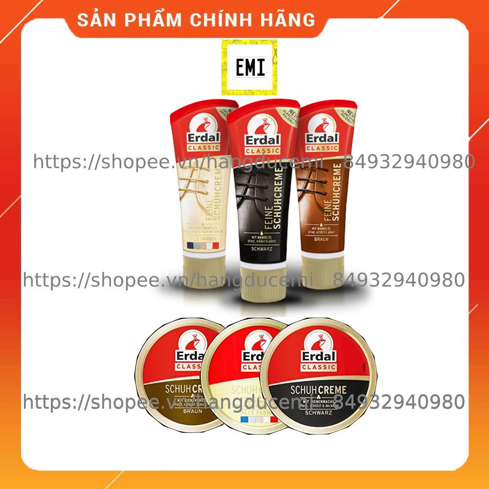 Xi đánh giầy da cao cấp Erdal của Đức, đủ bill, hàng chuẩn