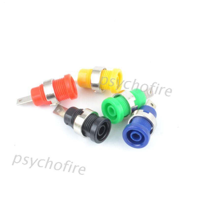 Bộ 5 giắc cắm kiêm ổ cắm bắp chuối 4mm 30v-60v 24a tiện dụng