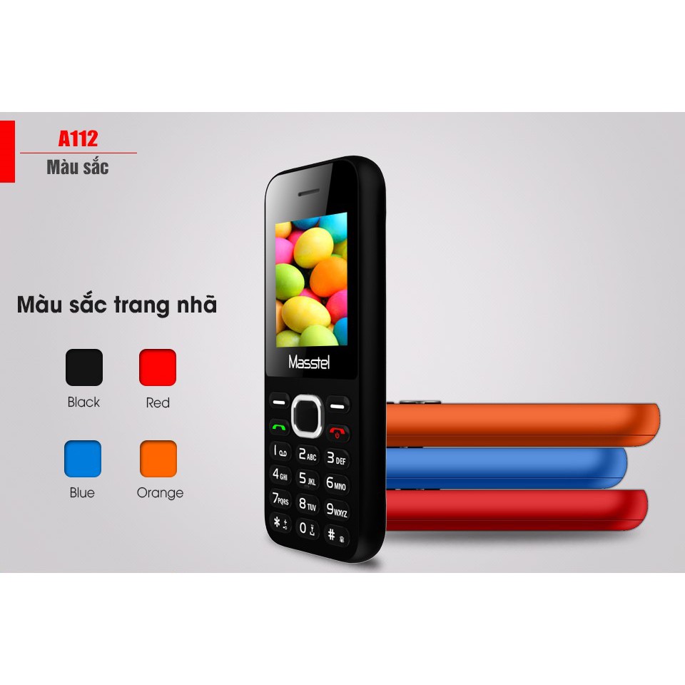 Điện Thoại 2 Sim Masstel IZI 112 chữ siêu to - Hàng chính hãng - BH 12 tháng | BigBuy360 - bigbuy360.vn