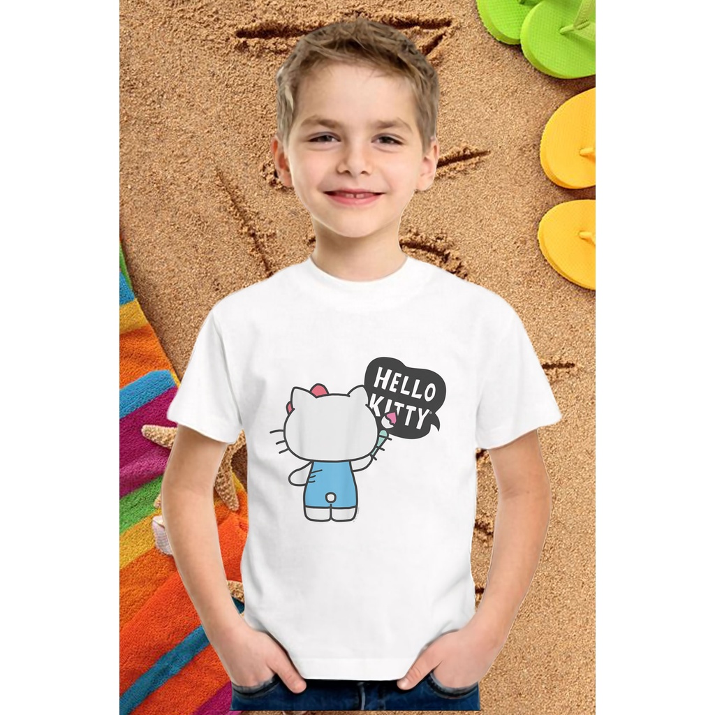 ÁO THUN TAY NGẮN CỔ TRÒN HELLO KITTY IN HÌNH THEO YÊU CẦU GIÁ RẺ CHƯA TỪNG CÓ CÓ ĐỦ SIZE - 469