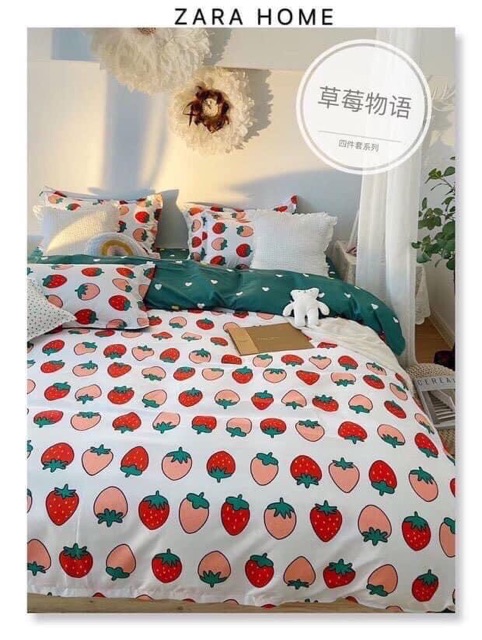 Bộ chăn ga và vỏ gối ❤️FreeShip❤️ Sét 4 món Cotton Poly (1 vỏ chăn,2 vỏ gối đầu,1 ga trải hỗ trợ bo chun theo yêu cầu)