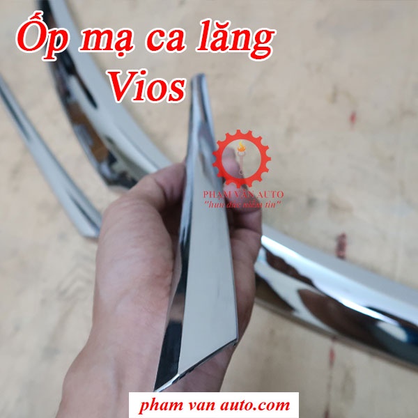 Ốp mạ ca lăng Toyota Vios 2015  hàng chất lượng cao giá tốt Phạm Văn auto