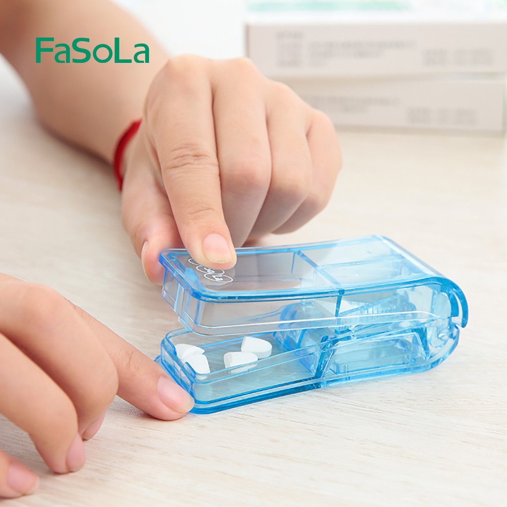 Dụng cụ cắt thuốc, hộp chia thuốc 7 ngày Fasola FSLRY-167 (90ml)