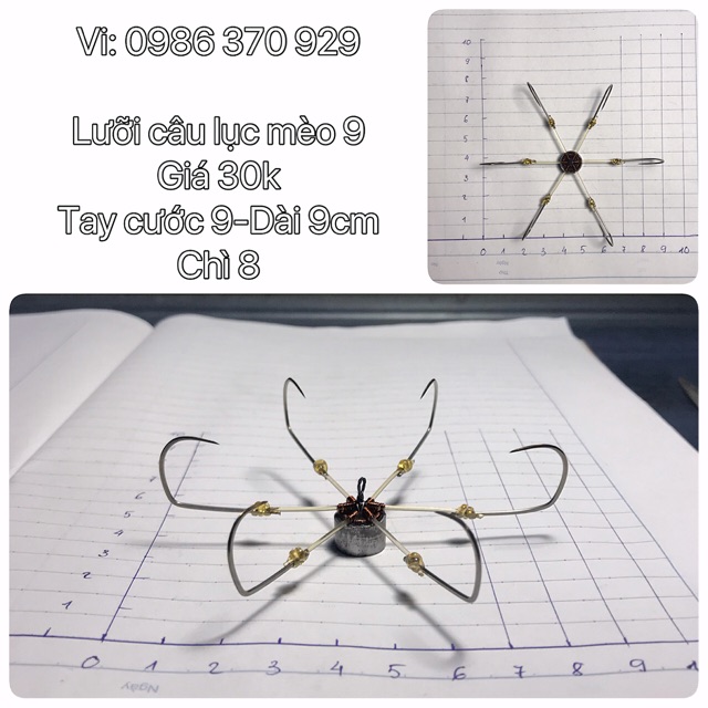Lưỡi câu lục mèo 9 mới- Vi:0986370929