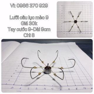 Lưỡi câu lục mèo 9 mới- Vi:0986370929