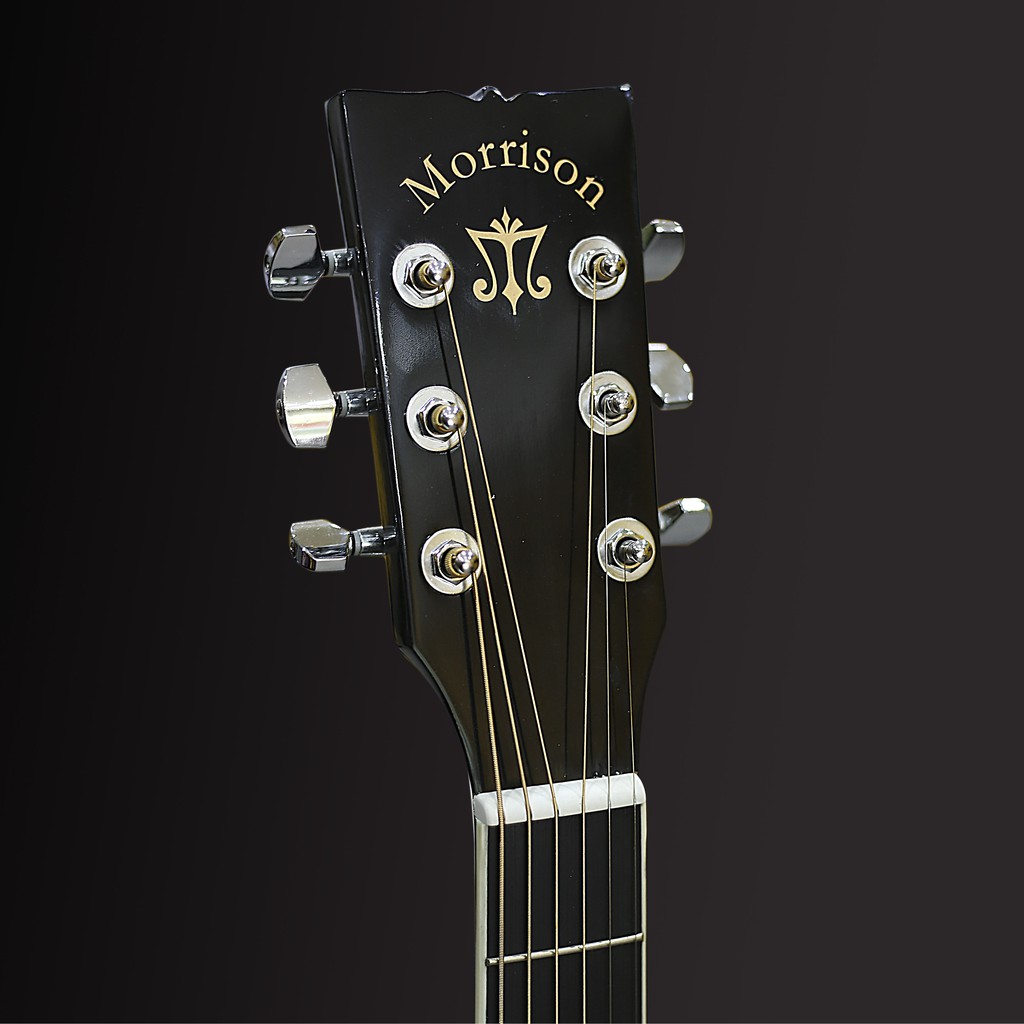 [Tặng kèm Bao đàn, capo, pick] Đàn Guitar Acoustic Morrison 405BK Huyền Thoại Mặt Top Gỗ Nguyên Tấm New Model 2021