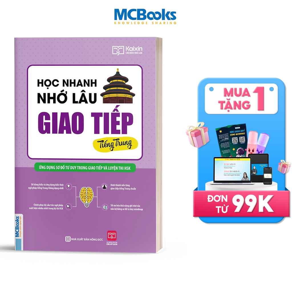 Sách - Học Nhanh Nhớ Lâu Giao Tiếp Tiếng Trung - Ứng Dụng Sơ Đồ Tư Duy Trong Giao Tiếp Và Luyện Thi HSK