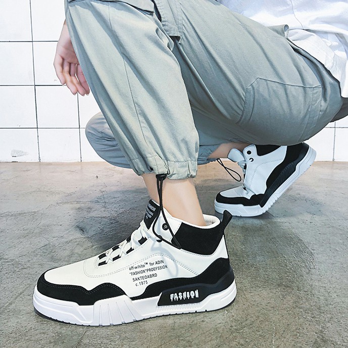 Giày thể thao cổ cao Sneaker nam G40 cao cấp hàng hiệu đẹp thời trang phong cách Hàn Quốc giá rẻ | BigBuy360 - bigbuy360.vn