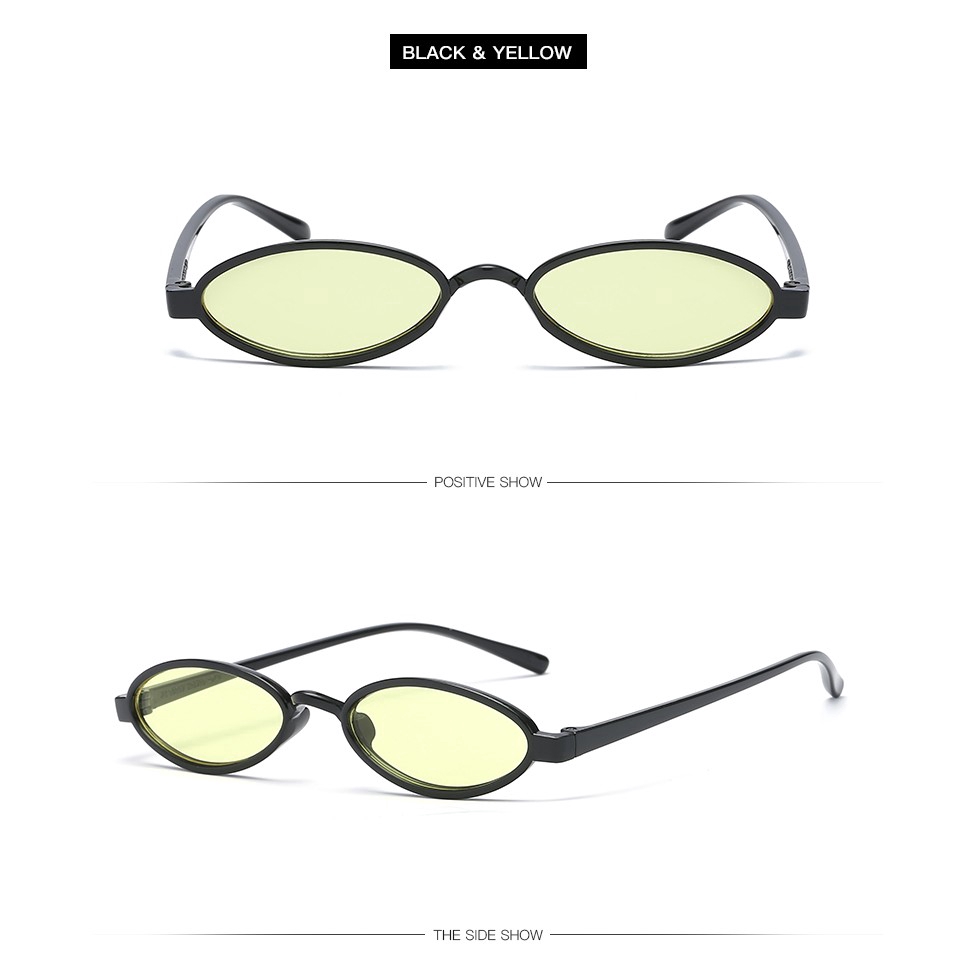 Kính Râm Samjune 15987 Gọng Hình Oval Phong Cách Vintage Cho Phụ Nữ