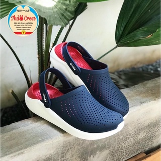 Dép sục Cross Literide cho cả nam và nữ, màu navy đỏ