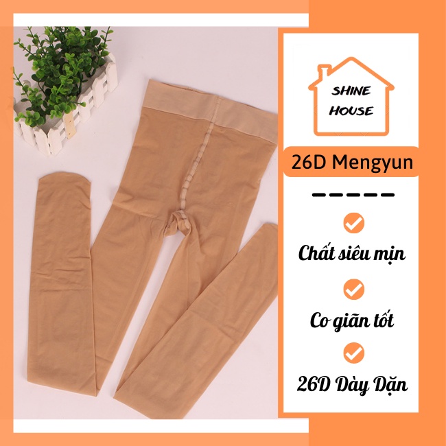 Quần Tất Thu Đông 26D Mengyun Siêu Mịn, Co Giãn Tốt, Không Rách Dọc