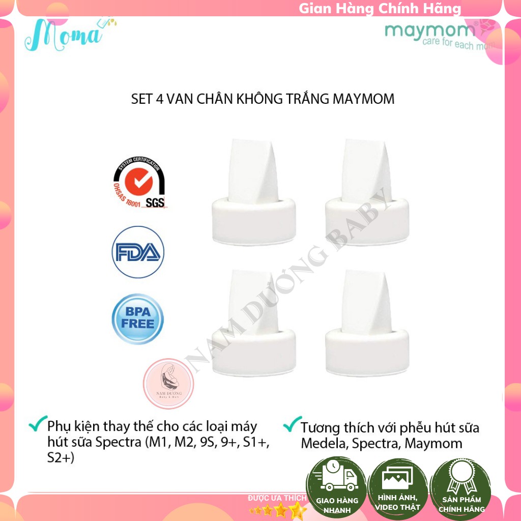 Set 04 Van Chân Không Spectra Thương Hiệu Maymom Kiểm Định An Toàn bởi SGS/Intertek