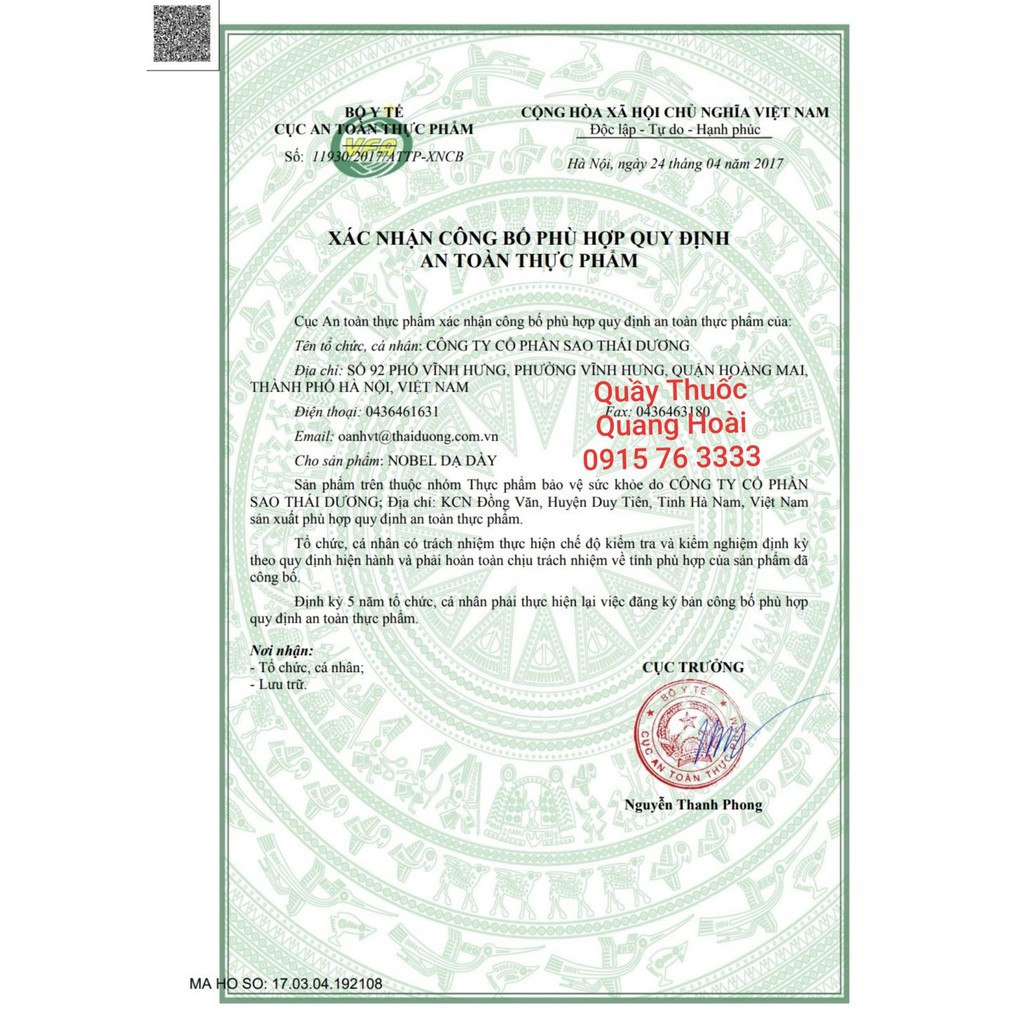 Viên uống Nobel Dạ Dày ( Sao Thái Dương ) - Giảm viêm loét dạ dày, tá tràng, trào ngược dạ dày thực quản