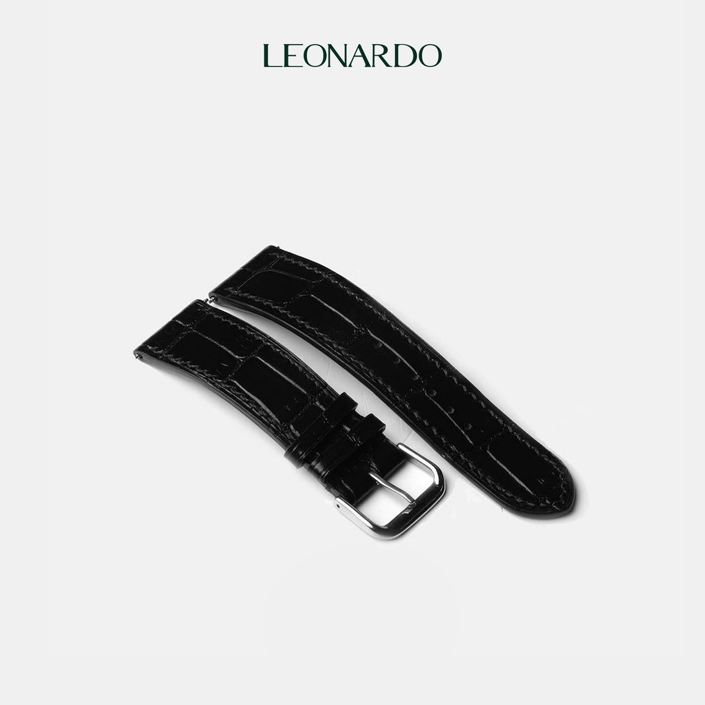 Dây da đồng hồ Cá Sấu, thay dây Apple Watch thương hiệu Leonardo