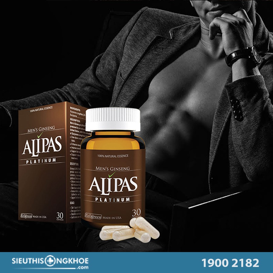 Sâm Alipas Hộp 30 Viên - Tăng Cường Sinh Lý Phái Mạnh Bền Vững | BigBuy360 - bigbuy360.vn