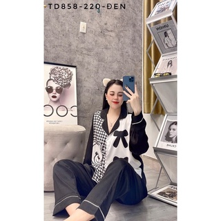 Bộ pijama dài bigsize sau sinh lụa xước