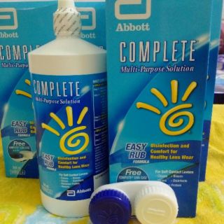 [TẶNG KHAY + BỘ ĐEO LENS] Nước ngâm lens Complete (Abbott Mỹ)- 360ml