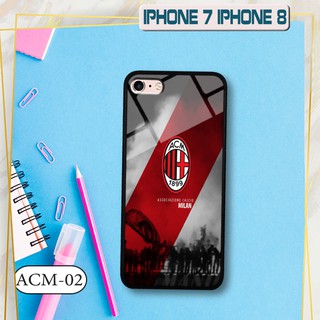Ốp kính 3d iphone 7/ 8 - in biểu tượng đội bóng