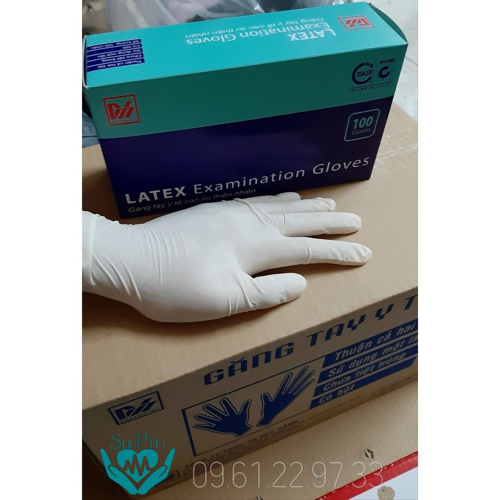 Găng tay y tế Duy Hằng_LATEX Hộp 50 đôi (100 cái)