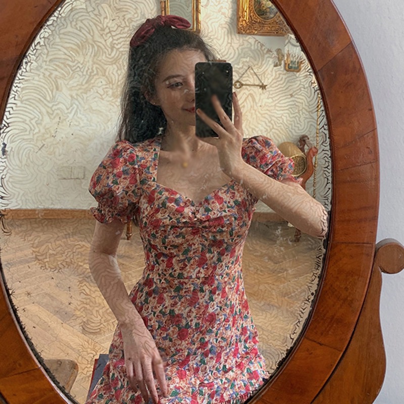 Đầm Tay Phồng Thời Trang Mùa Hè Gợi Cảm Dành Cho Nữ