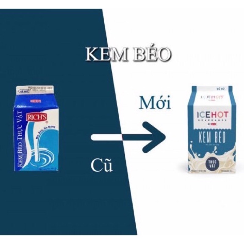 Kem béo thực vật Ice hot
