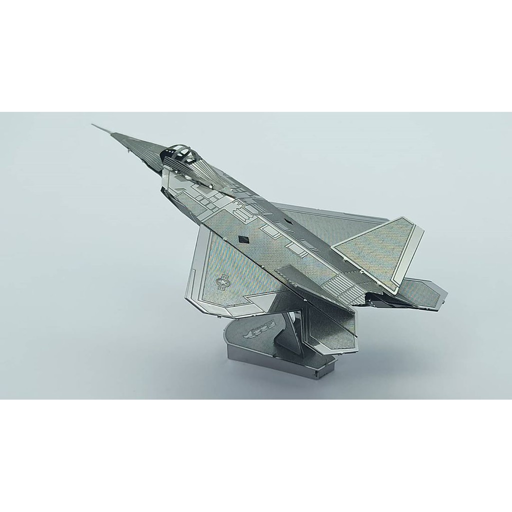 MÔ HÌNH 3D KIM LOẠI LẮP RÁP F22 RAPTOR - HÀNG NHẬP KHẨU