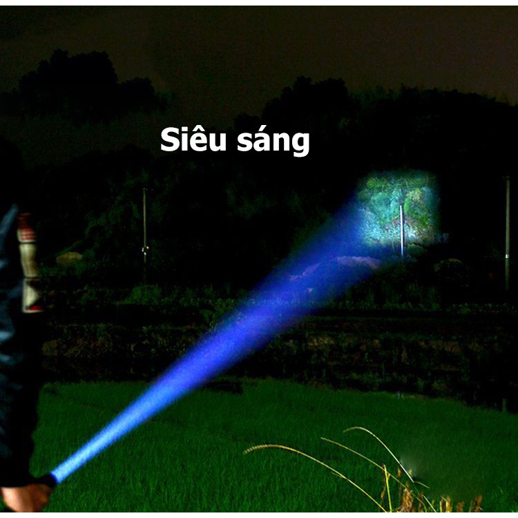 Đèn Pin Siêu Sáng mini T6 Chống Nước Pin Có Thể Sạc tiện dụng
