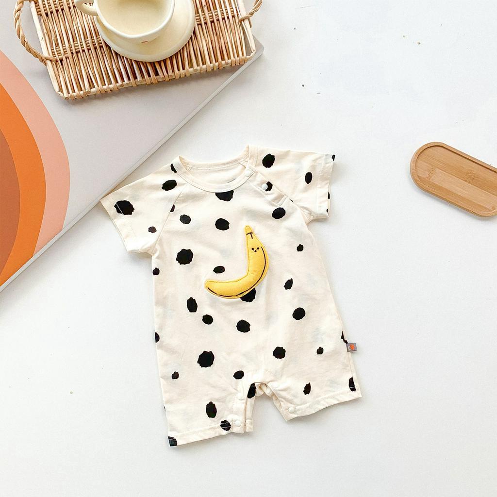 Áo liền quần phong cách xinh xắn cho bé sơ sinh