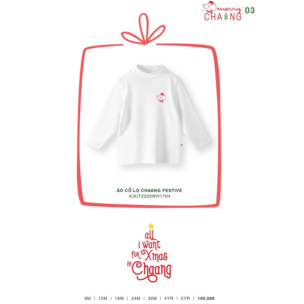 [CHAANG] Áo cổ lọ Chaang Festive