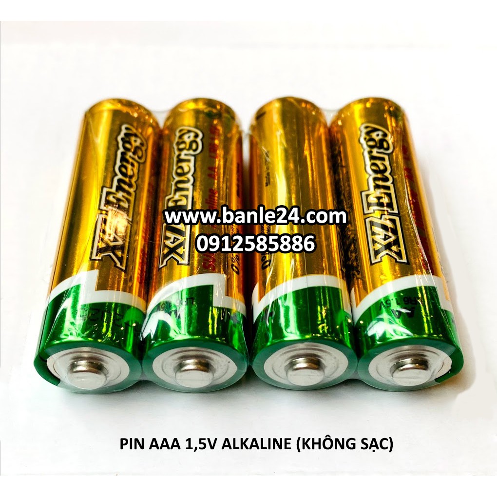 Pin kiềm Alkaline 1,5v AA và AAA dung lượng cao, lưu ý không sạc lại được
