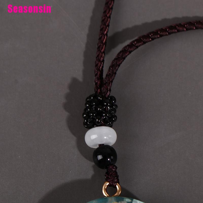 【Seasonsin】1Pc Orgonite Energy Pendant Orgone Amazonite Necklace Horus Eye All-