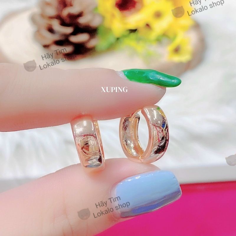 Bông Tai Nữ Xuping Mạ Vàng 18k Cực Bền 01178.22- Bảo Hành 3 Tháng - Lokalo Shop - Người Đeo Đơn Giản Tự Nhiên Sang Trọng
