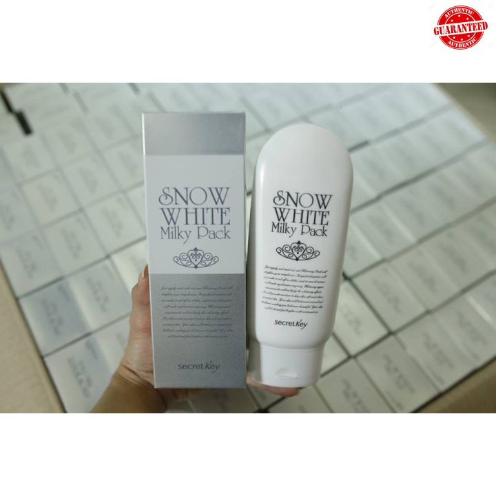 Ủ trắng snow white milky pack Secret key.