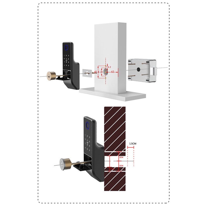 Khóa vân tay 2 mặt, App TTLOCK Tiếng Việt 100%, Wifi