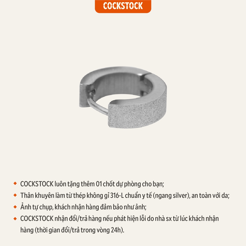 Khuyên vòng dày có nhũ Spot Thin Round CockStock