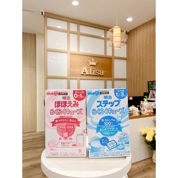 Sữa Bột Meiji 0-1 &amp; 1-3 Nội Địa Nhật Bản Hộp 800g - ALISA