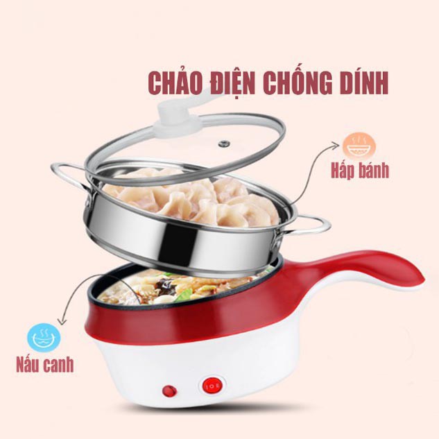 NỒI LẨU ĐIỆN MINI ĐA NĂNG, NỒI NẤU THỨC ĂN NHANH NẤU MỲ – GIA DỤNG CMAXX