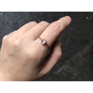 [handmade][wireart] Moonstone ring - nhẫn đá mặt trăng
