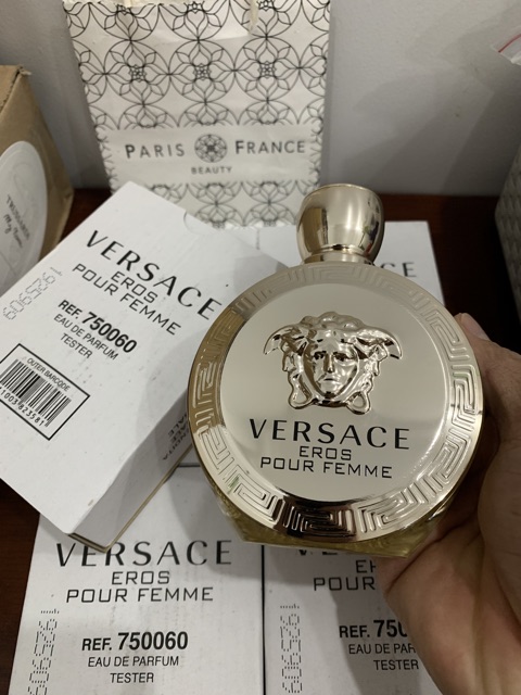 Nước hoa Versace Eros Pour Femme EDP 100ml. Tester 750060 (Hộp carton như hình)