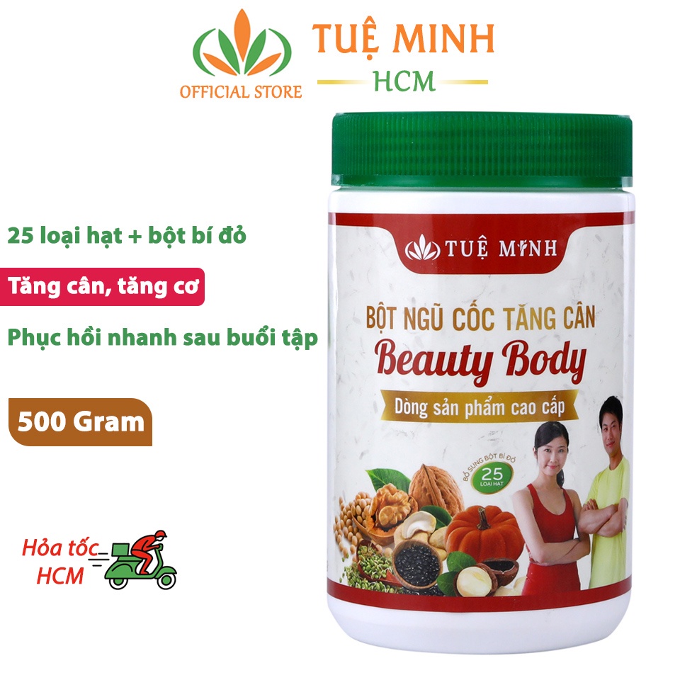 Ngũ cốc tăng cân Tuệ Minh Beauty Body, ngũ cốc tăng cân cho người gầy 500g