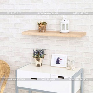 Bộ Kệ Gỗ Tự Nhiên (25cm x 80cm) 1 Thanh Ngang (DIY) - Gỗ Thông Tự Nhiên 100%