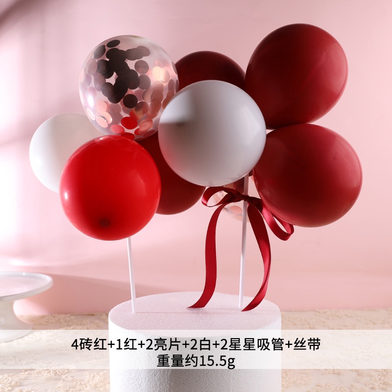 Bong Bóng Hình Nón Nhiều Màu Sắc 5 inch Dùng Trang Trí Bánh Kem