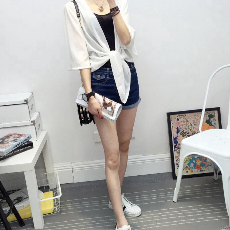 FREESHIP ĐƠN 99K_ Áo khoác Cardigan nữ ngắn tay chống nắng thời trang Hàn