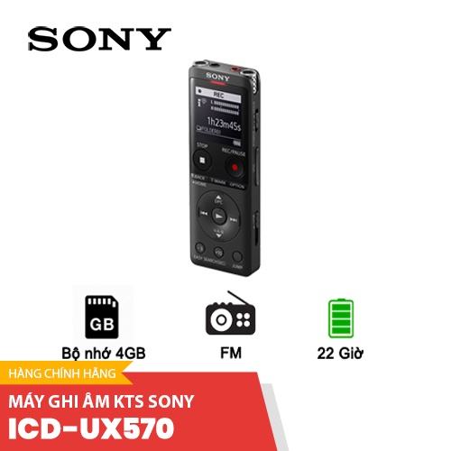 Máy ghi âm KTS Sony ICD-UX570F