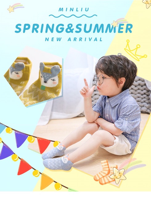 Kids_mart: (Loại xịn )Set 5 tất lưới cho bé SMLXL