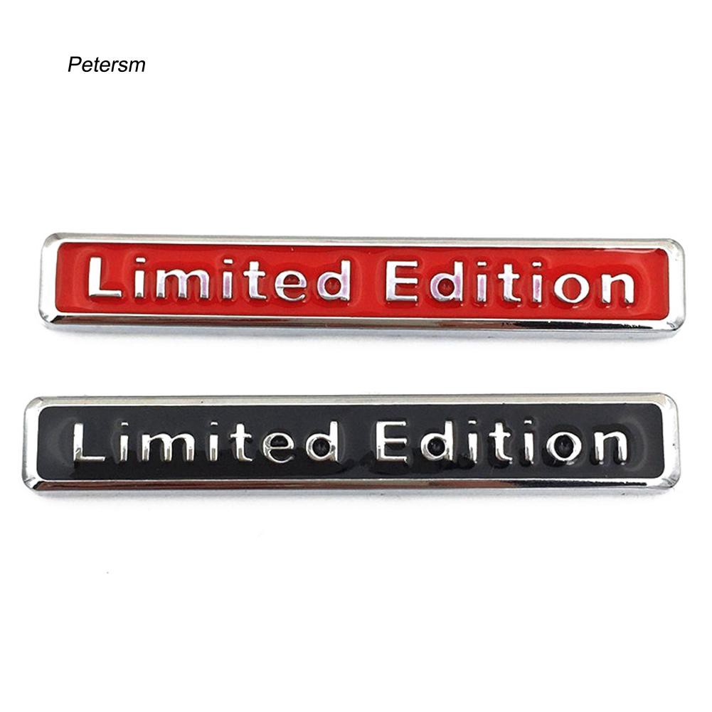 Miếng dán trang trí xe hơi bằng kim loại in chữ Limited Edition