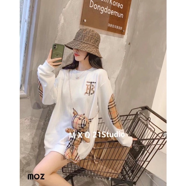 [Video cận chất] Áo Nỉ Bbr Kèm Gấu Đeo Chéo / Về sẵn nhiều mẫu Áo Nỉ Quảng Châu loại 1 | BigBuy360 - bigbuy360.vn