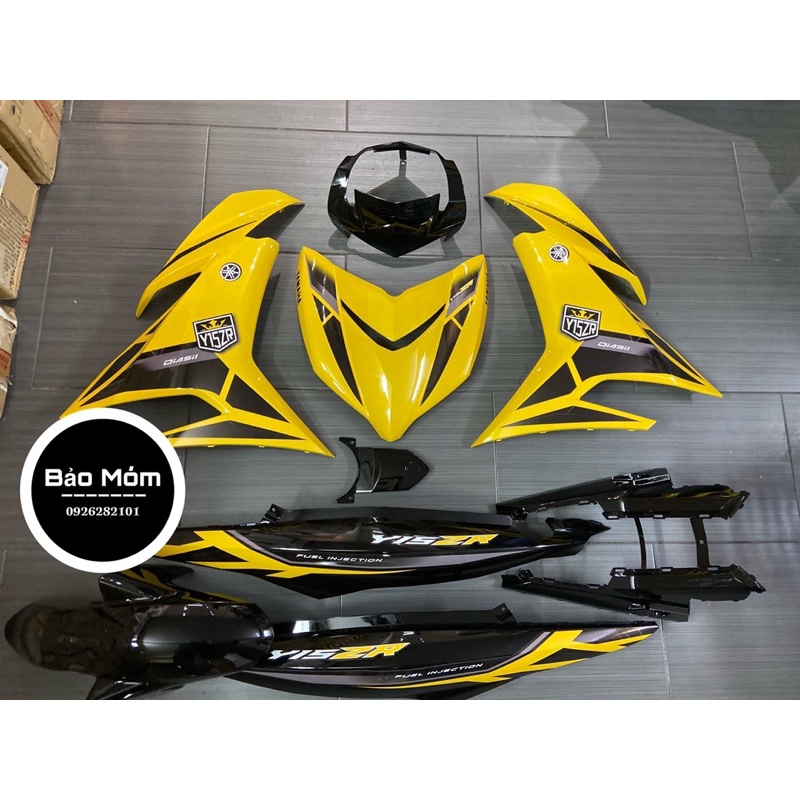Dàn áo Ex 150 vàng đen tem y15zr phiên bản new