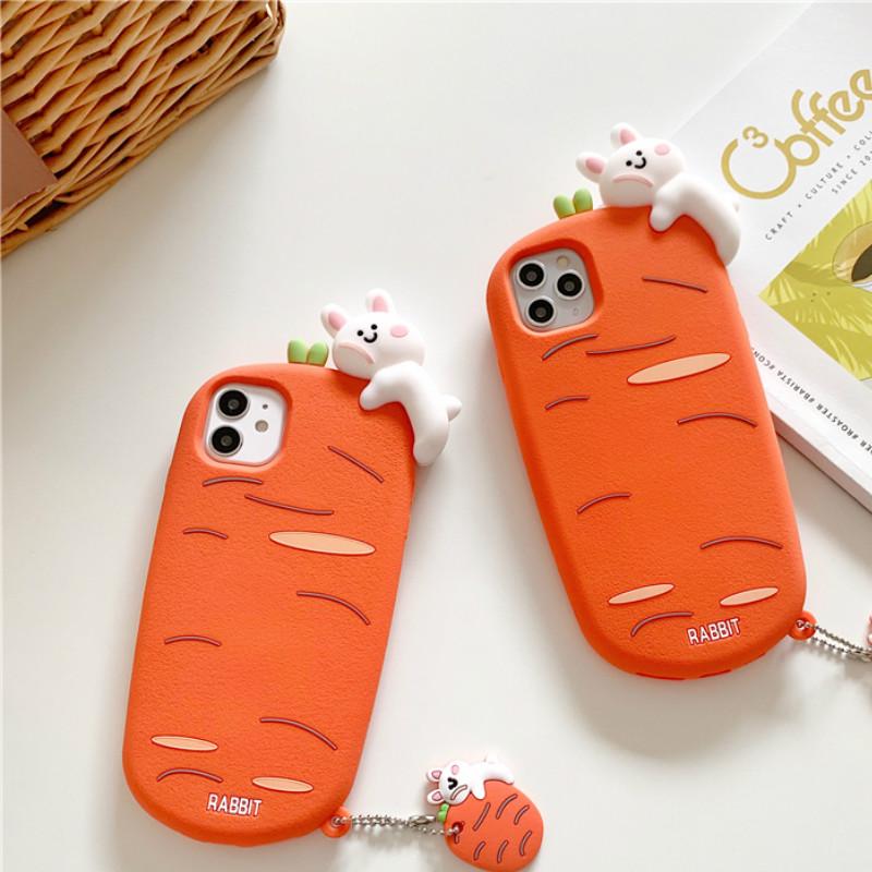 Ốp Điện Thoại Họa Tiết Thỏ Và Cà Rốt Dễ Thương Cho Iphone 11pro / Max Apple X / Xs / Xr / Se Iphone7P | BigBuy360 - bigbuy360.vn
