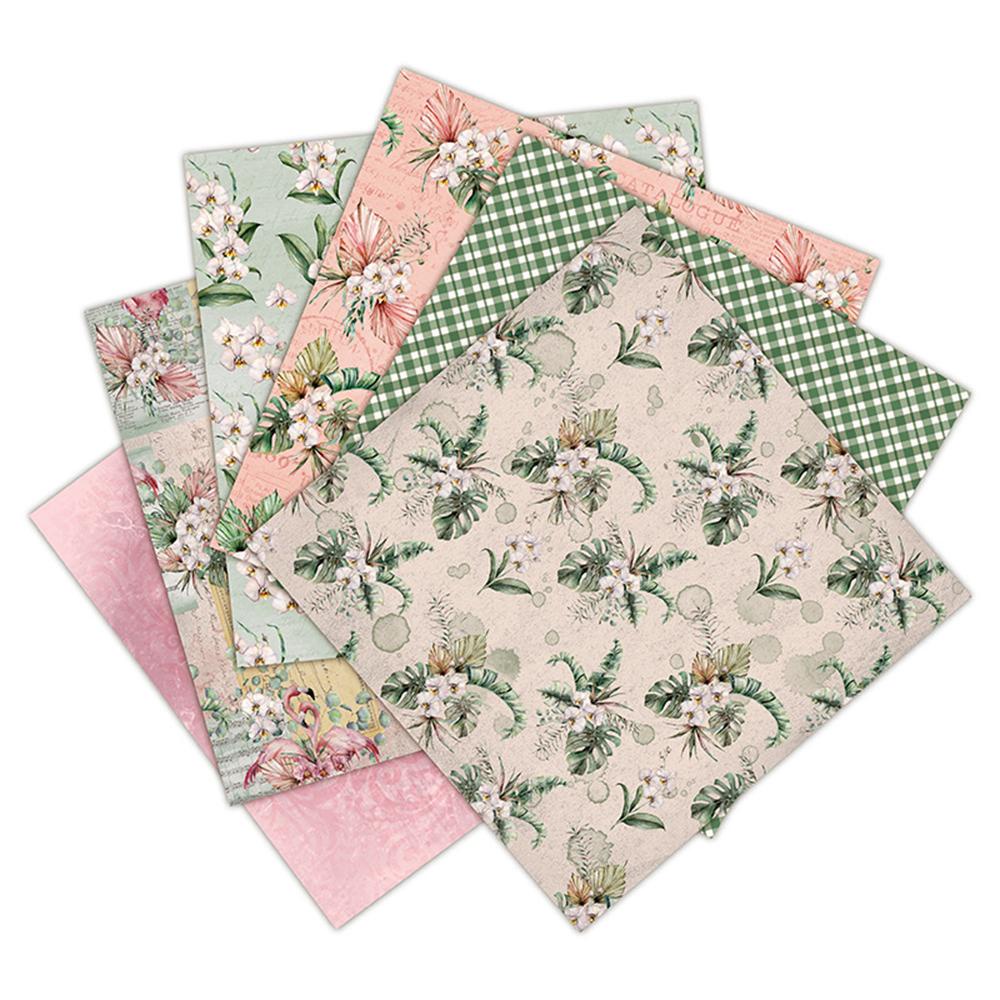 Set 24 Tờ Giấy Thủ Công Họa Tiết AUGUSTINE